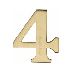 M Marcus Heritage Brass Numeral 4 - 51mm Self Adhesive